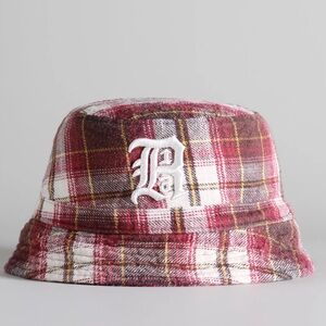 R13 Plaid Layered Bucket Hat